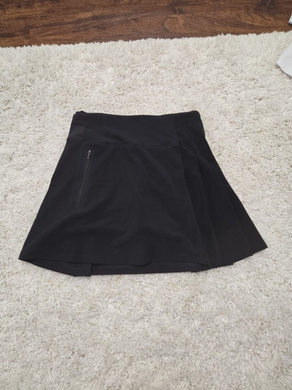 Athleta Tennis Pickleball Golf Fairway Pleated Skort Size XS Black Excellent - Picture 2 of 12